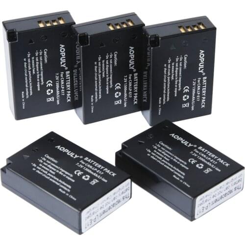 5 Pcs Camera Battery Pack 1300mAh LP-E17 LPE17 LP E17 bateria for Canon EOS M3 M5 750D 760D T6i T6s 8000D M3 Kiss X8i