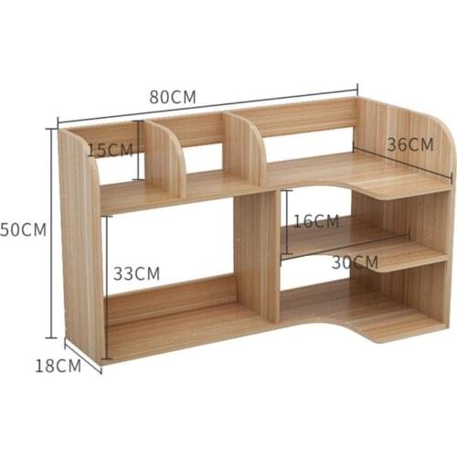 80*50cm Multipurpose Household bookcase Desk commodity shelf Desk bookshelf Portable Storage Rack