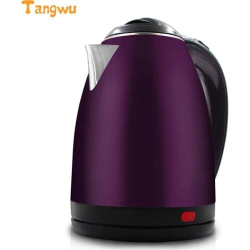 Free shipping Double layer anti scald stainless steel electric kettle household automatic power off 2l