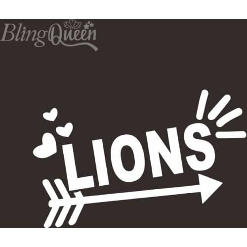 BlingQueen 12PCS/LOT T-Shirt Clothing Transfers Iron-On Flock Vinyl Stickers Lions Design