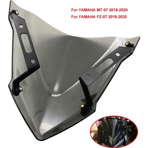For YAMAHA MT07 MT 07 MT-07 Windscreens 2018 2019 2020 MT-07 FZ07 FZ-07 Windshield Wind Deflectors Motorcycle Accessories