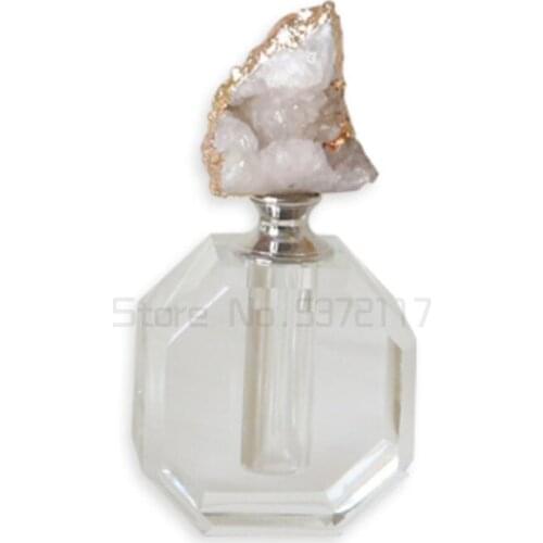 Light Luxury Agate Perfume Bottle Home Hotel Fashion Crystal Crafts Model Ornament Ornaments Girls friend gifts wedding gifts