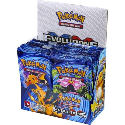 324Pcs/Box Pokemon EX EVOLUTIONS Game Cards Mega GX TEAM UP Trade booster Collection Card English VMAX Trading Card Kids Toys