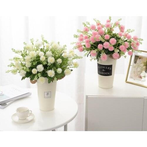 Artificial Dandelion Flower Silk Fake Flower Wedding Decoration Home Party Valentines Day Hotel Garden Decoration