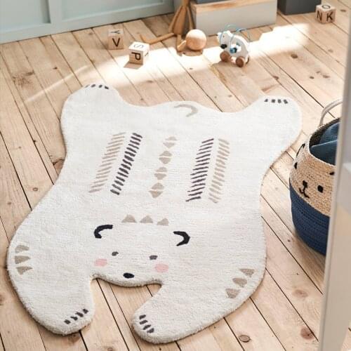 Bear Carpet Bedroom Living Room Bedside Carpet tapis de chambre ковер в гостинную Children Floor Rug Small Mat For Decoration