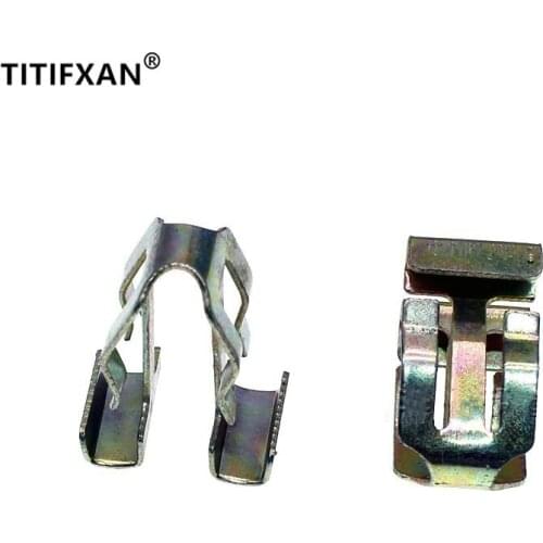 10PCS For Citroen C2C5 Triumph Peugeot 308/408/307/206/207 Center console instrument panel CD DVD metal iron clasp clip