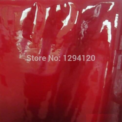Genuine Red Patent Cow Skin Leather Fabric , 1.0-1.2mm for Shoes/handbag/luggage ,Free Shipping