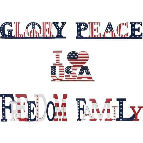 2021 New American Independence Day Decorations Cutting Dies Wooden Knife Compatible Most Manual Die Cut Cutters