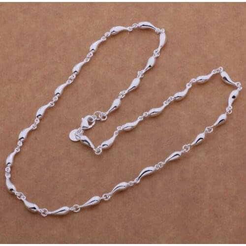 Wholesale Fashion Jewelry Necklace For Women Lady Wholesale Charm Silver Color Fashion Jewelry Pendant AN610/aikaizra