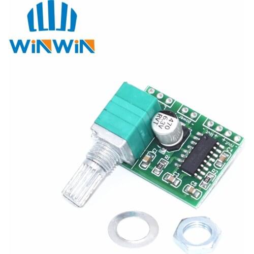 PAM8403 mini 5V digital amplifier board with switch potentiometer can be USB powered