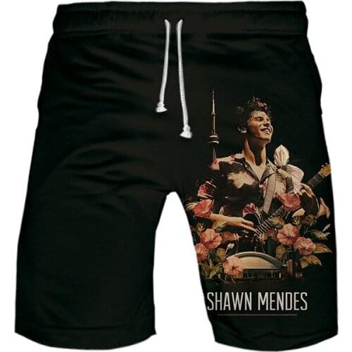 New 3D Printed Shawn Mendes Board Shorts FashionTrunks Summer Quick Dry Beach Swiming Shorts Men Boys Harajuku Short Beach