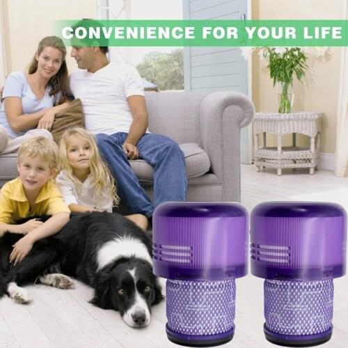 2 Pcs Washable Replacement Filter With 2 Pcs Cleaning Brush For Dyson V11 SV14 Vacuum Cleaner Replacement Parts