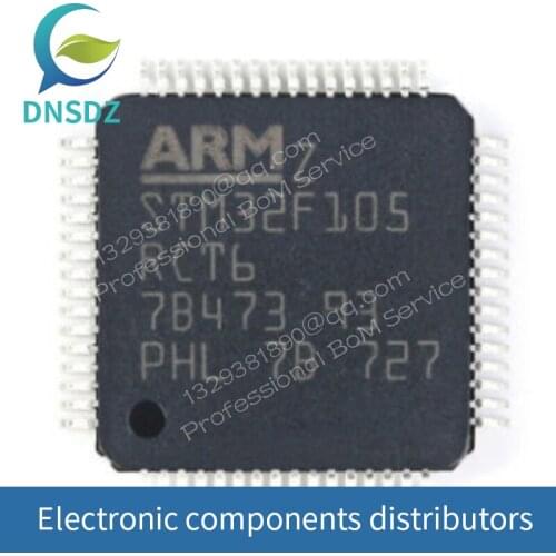 STM32F105RCT6 STM32F105 LQFP-64 ARM Cortex-M3 32-bit microcontroller 100%New 1Pcs