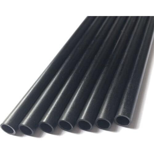 2pcs 500mm Length Carbon Fiber Tube OD10 11.1 12 12.5 12.7 14 16 19mm Carbon Pipe for RC Drone,Fishing Rod, Kite,Tent And Tripod