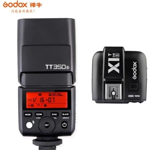 Godox Mini Speedlite TT350S Camera Flash TTL HSS GN36 + X1T-S Transmitter for Sony Mirrorless DSLR Camera A7 A6300 A6500 A7 III