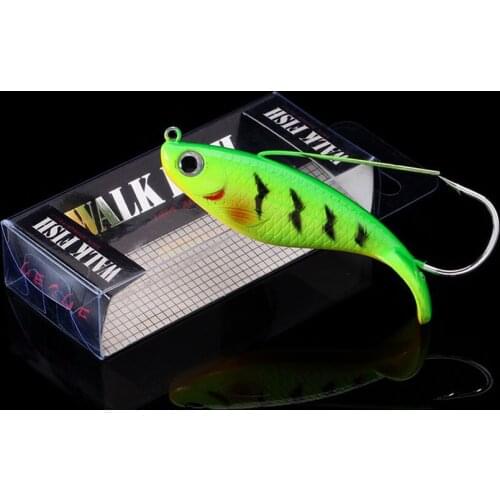 WALK FISH 1PCS 8cm 21.4g Fake Fish Lure Anti Grass Fishing Wobbler Artificial Bait Hard Lures Laser Body Lifelike Fish Tackle
