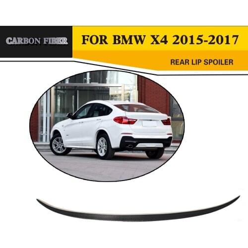 Carbon Fiber Rear Spoiler Trunk Boot Lip Wing for BMW X4 F26 2015-2017 Trunk Trim Sticker custom spoiler
