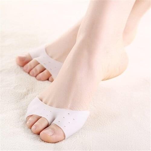 1 Pair Silicone Toe Sleeve Foot Protection Ballet High Heels Hallux Valgus Gel Protective Protector Care Tool Massge Toe Pad