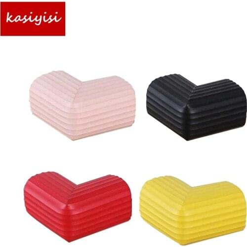 10 Pcs/lot Stripe Anti Collision Table Angle The New Hot Candy Colors Baby Thick L-shaped Artifact