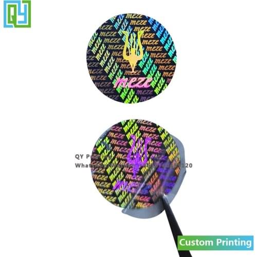 10000pcs 20x20mm Free Shipping Custom Printed Tamper Evident Hologram Stickers Warranty VOID Security Labels 3D Holographic Seal