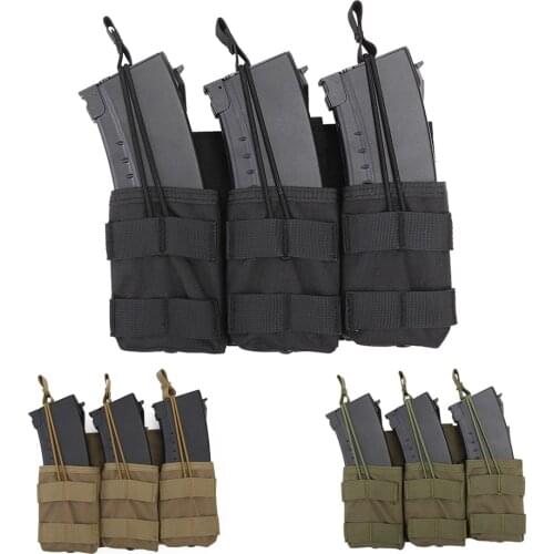 1000D Tactical Magazine Pouch Triple Molle Bag Drop Utility Pouches Military Waist Bag Paintball Airsoft Rifle Hunting Bag