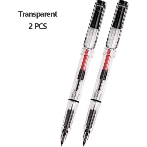 2 Pieces Fashionable fountain pen Multi-function pen 0.38mm EF Nib School supplies