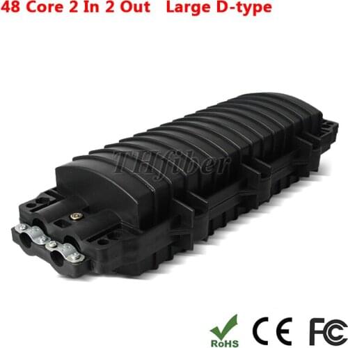 48 Core Large D Type Splice Boxes Fiber Optic Waterproof Terminal Box 2 Into 2 Out