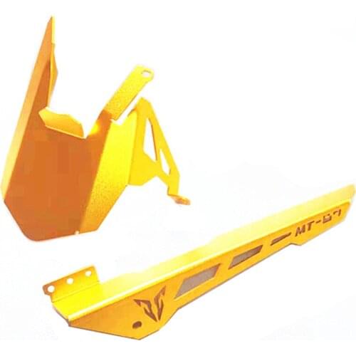 For Motorcycle accessories mt07 aluminium cover mud guard protection chain MT-07 FZ/07 2013 2014 2015 2016 2017