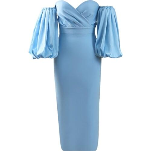 Bandage Dress For Women 2021 New Sexy Party Dresses Women Clothing Vintage Celebrity Autumn Winter Dresses