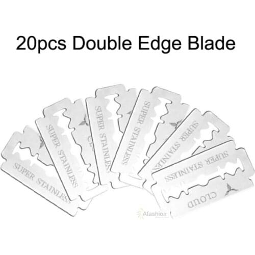 20pcs Double Edge Blade Safety Razor blades Beard Hair Cutting Shaving Sharper Thinning Knife cartridge tools