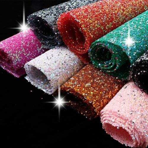 Sequins Rhinestones crystal Beaded iron on patch T-shirt bag Jeans decoration patch Wedding dress garment accessories