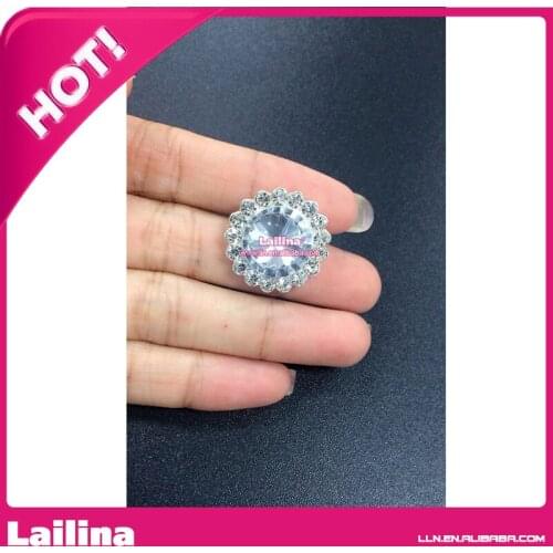 Flower Wedding Rhinestone Crystal Shank Buttons DIY