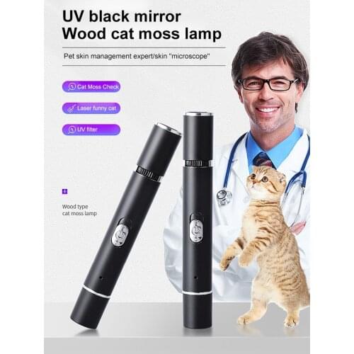 Cat and Dog Moss Light Pet Fungus Detection Veterinary Pocket Vet Professional Set 365UV Violet Lamp External Line Detection