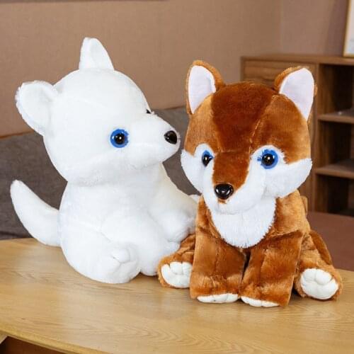 Simulation Wolf Doll Sitting Posture Big Bad Wolf Plush Toy Studio Photography Props Children Accompany Doll Plush Animals Toy