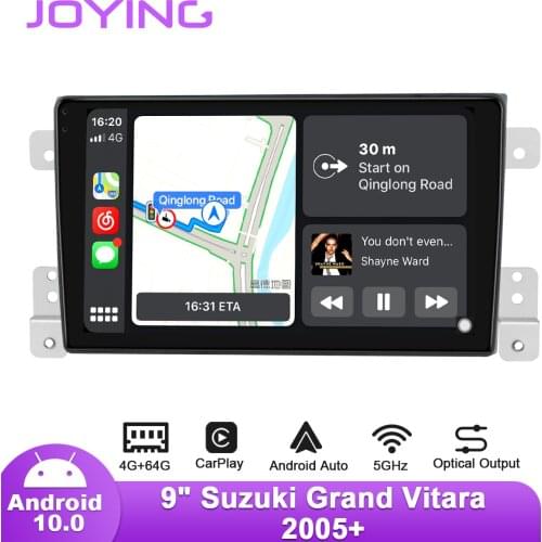Joying 9" Android10 Car Radio Stereofor Suzuki Grand Vitara 2005+ GPS DSP Carplay SPDIF Subwoofer Bluetooth 5.1 Android-auto DVR