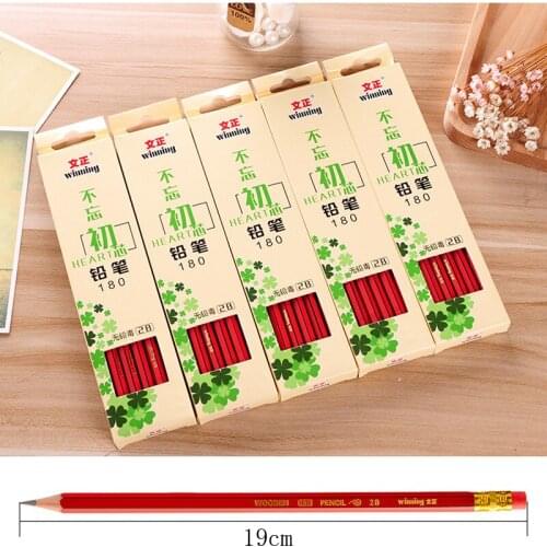 72pcs standard pencil black hard 2B hexagonal wood pencil writing painting school stationery