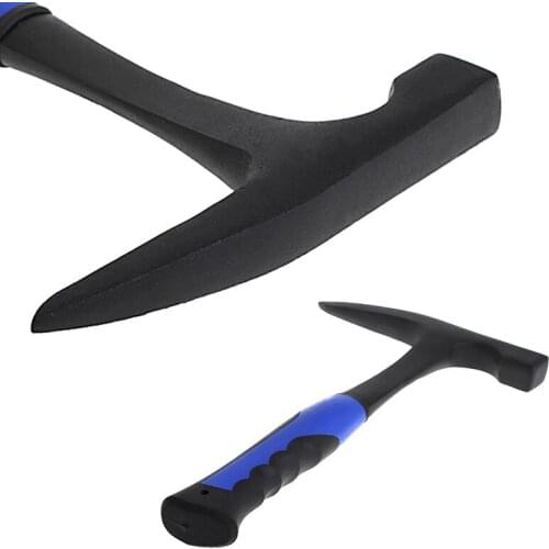 Rock Pick With Flat Tip Shock Reduction Grip Geological Stratigraphic Hammer