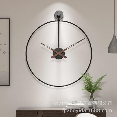 Nordic Luxury Wall Clock Modern Design Living Room Kitchen Wall Clock Battery Simple Iron Clocks Reloj Pared Home Decor DL60WC