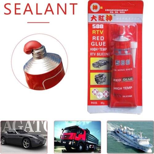 Original85g Strong Adhesive Glue High Temperature Sealant RTV Red Fastening Glue For Car Motor Gap Seal Repair Tools Seal Repair