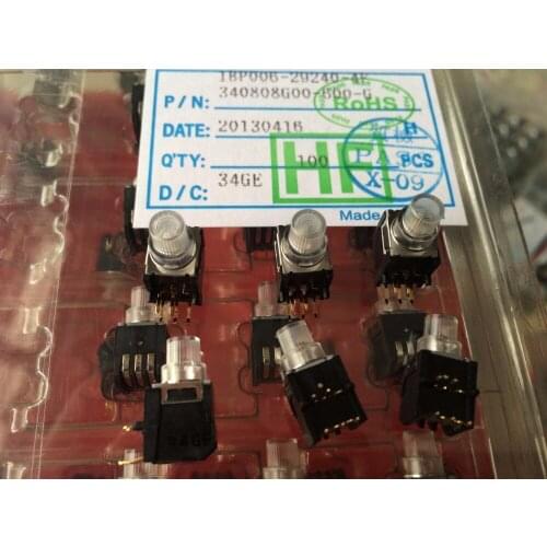 Original new 100% import touch switch 8*12 with light side key side bend 90 degrees yellow light green light