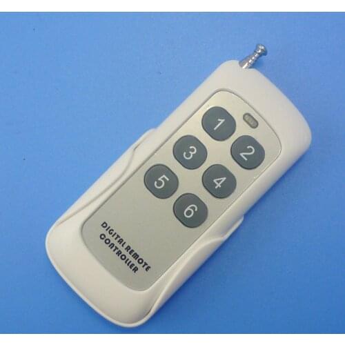 6 Buttons Large Power PT2262 SC2262 PT2264 SCT2260 Fixed code Remote 433.92MHz