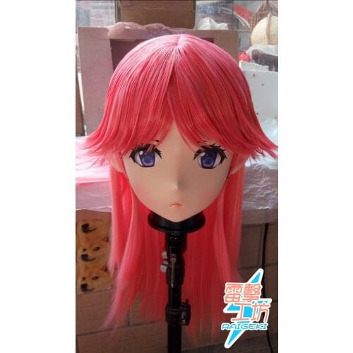 RAIGEKI MAKS 39) Resin 3/4 Head Female/Girl Kigurumi Anime Cosplay Masks Crossdress Japan Role Lolita Crossdresser DOLL BJD Cos