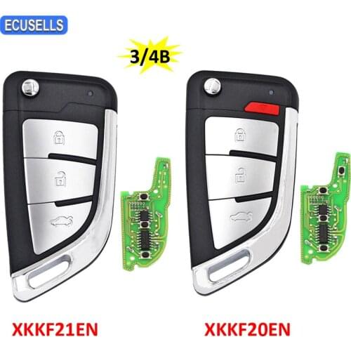 3/4 Buttons Folding Flip Remote Xhorse VVDI Remote Wire Remote Key Knife Style XKKF20EN XKKF21EN for VVDI Key Tool