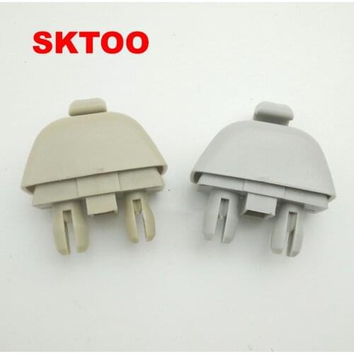 SKTOO Sun visor clip New gray beige hook clip new 4f0857561 for Audi A6 C6 4fd857561 4f0 857 561 Sun visor hook