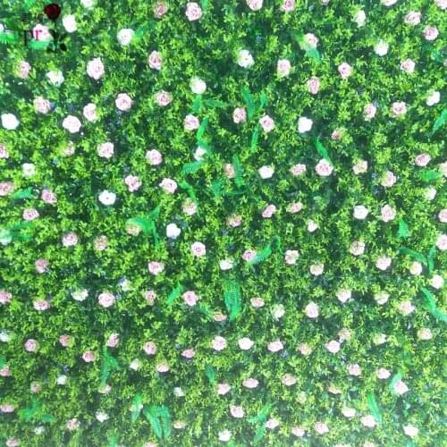 SPR Free ship MORE desens Artificial silk flower green grass wall wedding backdrop arch flower table decoration floral