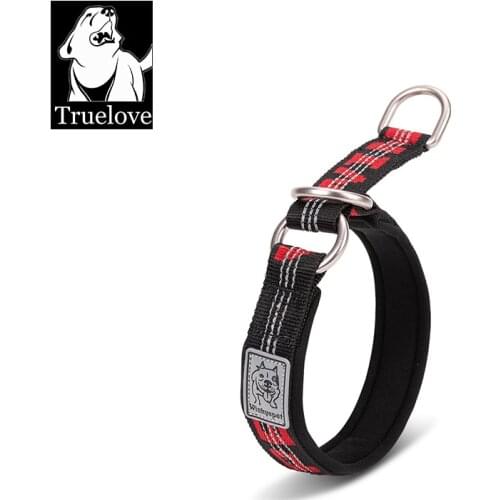 TRUELOVE P chain Pet Reflective Collar Nylon Best Neoprene Padded Half Choke Training Lightweight Washable Sports YC1852