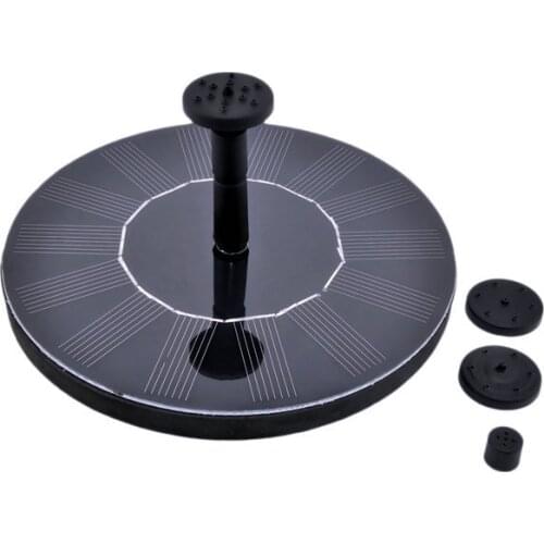 Outdoor Decor MINI Solar Powered Floating Bird Bath Water Panel Fountain Pump Garden Pond Pool Birdbath Fountain