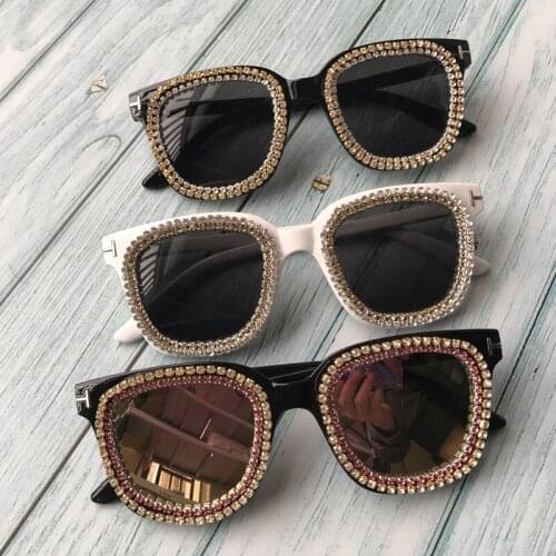 ZAOLIHU Square Mirror Shades Sunglasses For Women Letter Brand Diamond Sun Glasses UV400 Vintage Sexy Eyewear Oculos de sol