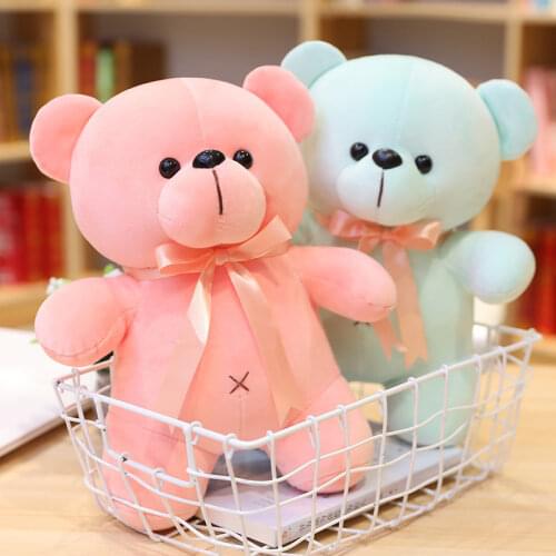Zqswkl 20cm teddy bear plush toy hug bear doll birthday gift for girls small stuffed toys kawaii accessories cute soft toys