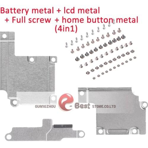 1set Cover Plate Holder with Full Screw For iPhone 7 6 8 6S Plus 5 5S 5C Front Camera Lcd Touch Screen Flex Cable Metal Holder B